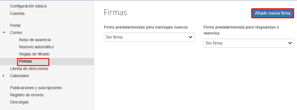 Crear firma en correo de negocios