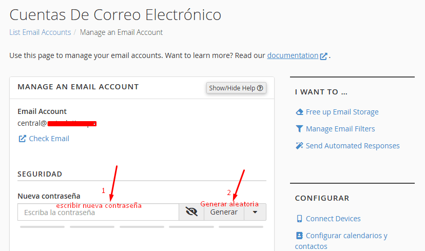 Crear correo en hosting
