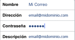 Correo pop en Iphone